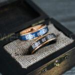 Ride or Die Rings, Ride or Die, Ride or Die Wedding Rings, Ride or Die Wedding Bands, Black Wedding Rings, Black Wedding Bands, Biker Rings