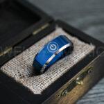 Circuit Board Ring, Power Button Ring, Circuit Board Wedding Band, Gamer Ring, Gamer Wedding Band