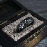 Simply Meant To Be Rings, Black Wedding Bands, Black Wedding Rings, Jack and Sally Rings, Jack and Sally Wedding Rings - Image 6