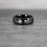 Simply Meant To Be Rings, Black Wedding Bands, Black Wedding Rings, Jack and Sally Rings, Jack and Sally Wedding Rings