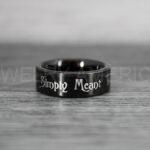 Simply Meant To Be Rings, Black Wedding Bands, Black Wedding Rings, Jack and Sally Rings, Jack and Sally Wedding Rings - Image 3