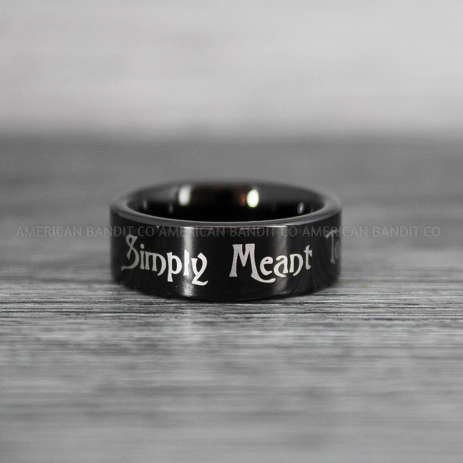 IMG_8680 Simply Meant To Be Rings, Black Wedding Bands, Black Wedding Rings, Jack and Sally Rings, Jack and Sally Wedding Rings - Image 1