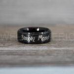 Simply Meant To Be Rings, Black Wedding Bands, Black Wedding Rings, Jack and Sally Rings, Jack and Sally Wedding Rings - Image 3