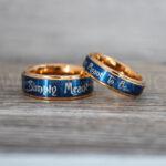 Simply Meant To Be Rings, Rose Gold Wedding Bands, Rose Gold Wedding Rings, Jack and Sally Rings, Jack and Sally Wedding Rings