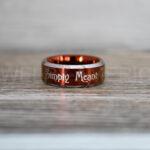 Simply Meant To Be Ring, Red Wedding Band, Red Wedding Ring, Jack and Sally Ring, Jack and Sally Wedding Ring