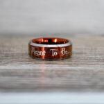 Simply Meant To Be Ring, Red Wedding Band, Red Wedding Ring, Jack and Sally Ring, Jack and Sally Wedding Ring - Image 3