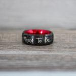 Simply Meant To Be Ring, Black Wedding Band, Black Wedding Ring, Jack and Sally Ring, Jack and Sally Wedding Ring - Image 3