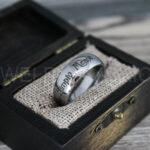 Simply Meant To Be Rings, Silver Wedding Bands, Silver Wedding Rings, Jack and Sally Rings, Jack and Sally Wedding Rings - Image 2