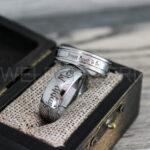 Simply Meant To Be Rings, Silver Wedding Bands, Silver Wedding Rings, Jack and Sally Rings, Jack and Sally Wedding Rings