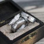 Simply Meant To Be Rings, Silver Wedding Bands, Silver Wedding Rings, Jack and Sally Rings, Jack and Sally Wedding Rings