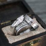 Simply Meant To Be Rings, Silver Wedding Bands, Silver Wedding Rings, Jack and Sally Rings, Jack and Sally Wedding Rings