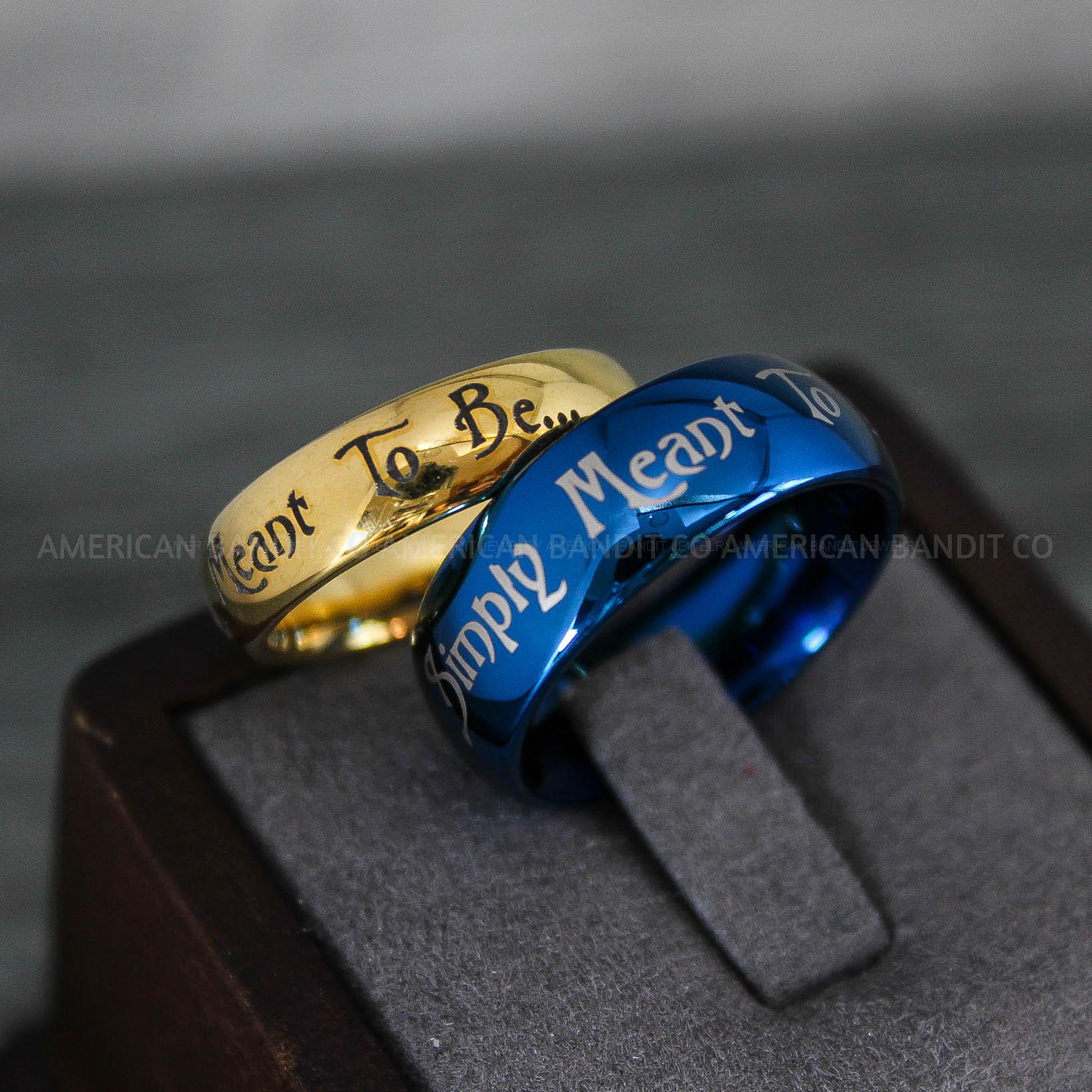 IMG_8762 Simply Meant To Be Rings, Gold Wedding Bands, Gold Wedding Rings, Jack and Sally Rings, Jack and Sally Wedding Rings - Image 1
