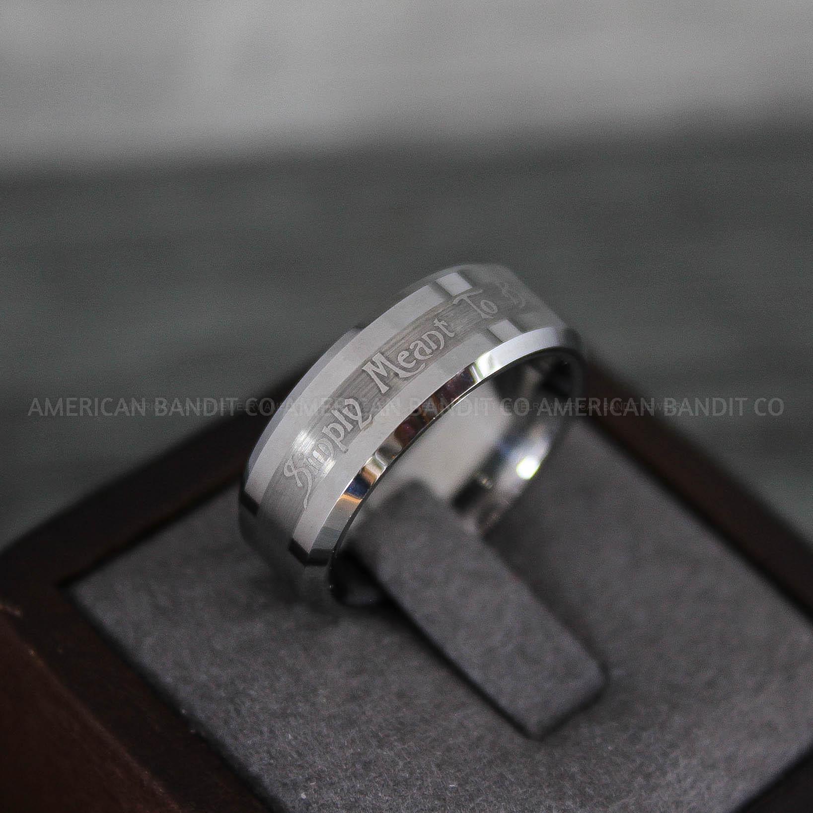 IMG_8769 Simply Meant To Be Ring, Silver Wedding Band, Silver Wedding Ring, Jack and Sally Ring, Jack and Sally Wedding Ring - Image 1