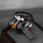 Always and Forever Rings, Couple Rings, Couple Wedding Bands, Matching Couple Rings, Couple Jewelry, Black Wedding Rings