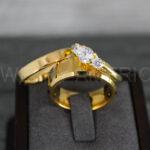Gold Wedding Bands, Couple Rings, Gold Wedding Rings, His and Hers Wedding Bands, Couple Rings