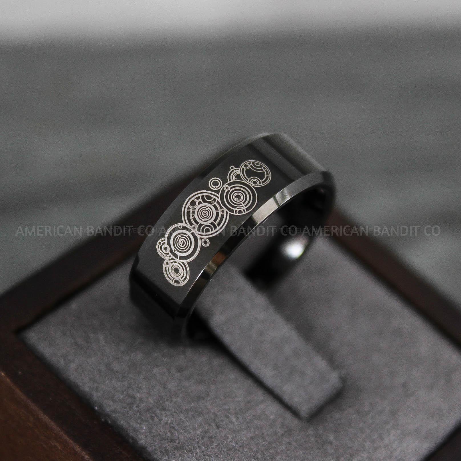 IMG_8807 Dr Who Rings, Dr Who Wedding Rings, Dr Who Jewelry, Gallifreyan Rings, Gallifreyan Wedding Rings, Gallifreyan Wedding Bands, Gallifreyan Jewelry - Image 1