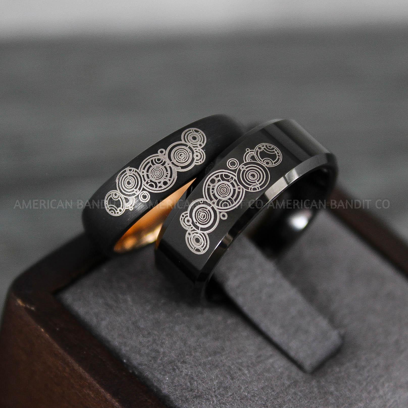 IMG_8808 Dr Who Rings, Dr Who Wedding Rings, Dr Who Jewelry, Gallifreyan Rings, Gallifreyan Wedding Rings, Gallifreyan Wedding Bands, Gallifreyan Jewelry - Image 1