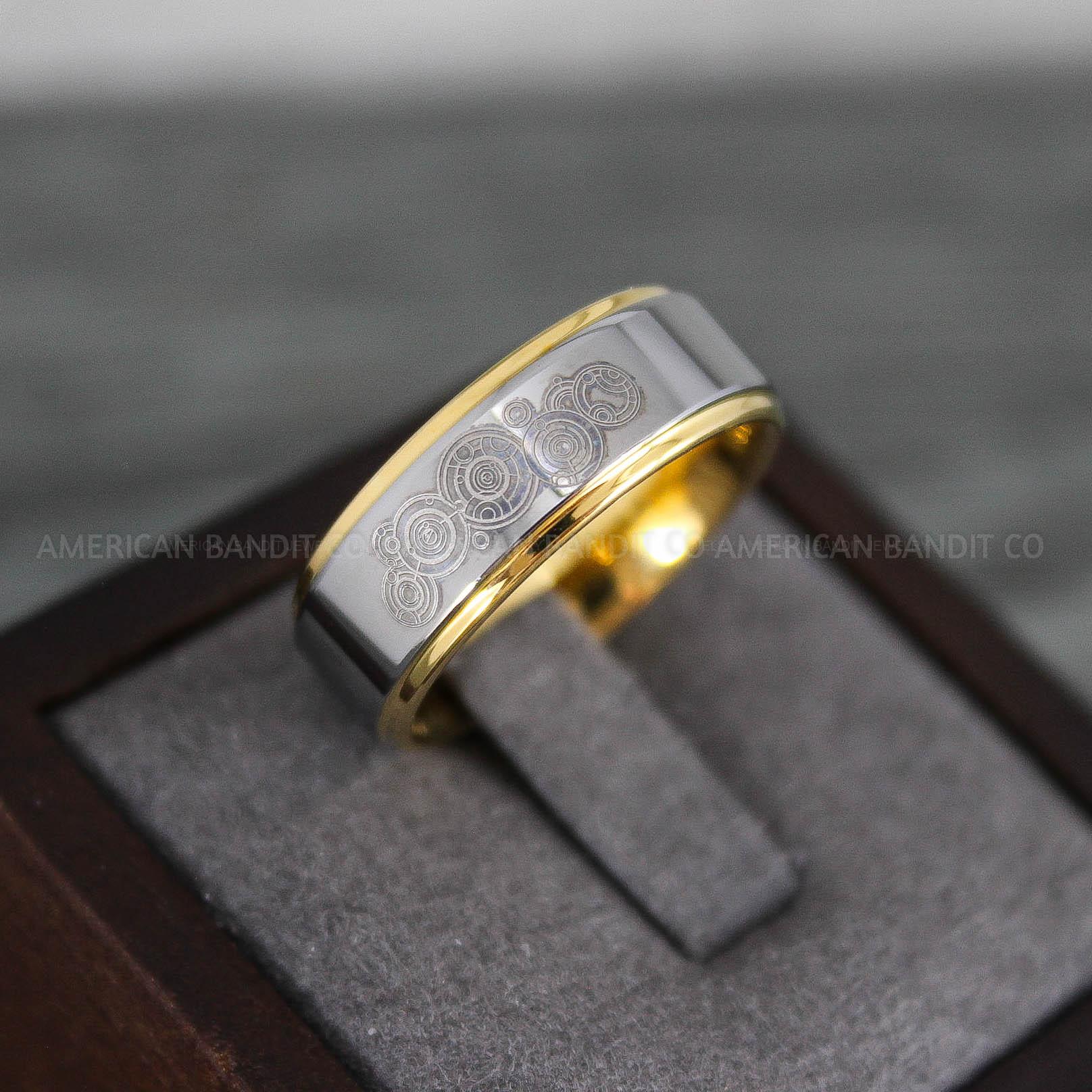 IMG_8809 Dr Who Rings, Dr Who Wedding Rings, Dr Who Jewelry, Gallifreyan Rings, Gallifreyan Wedding Rings, Gallifreyan Wedding Bands, Gallifreyan Jewelry - Image 1