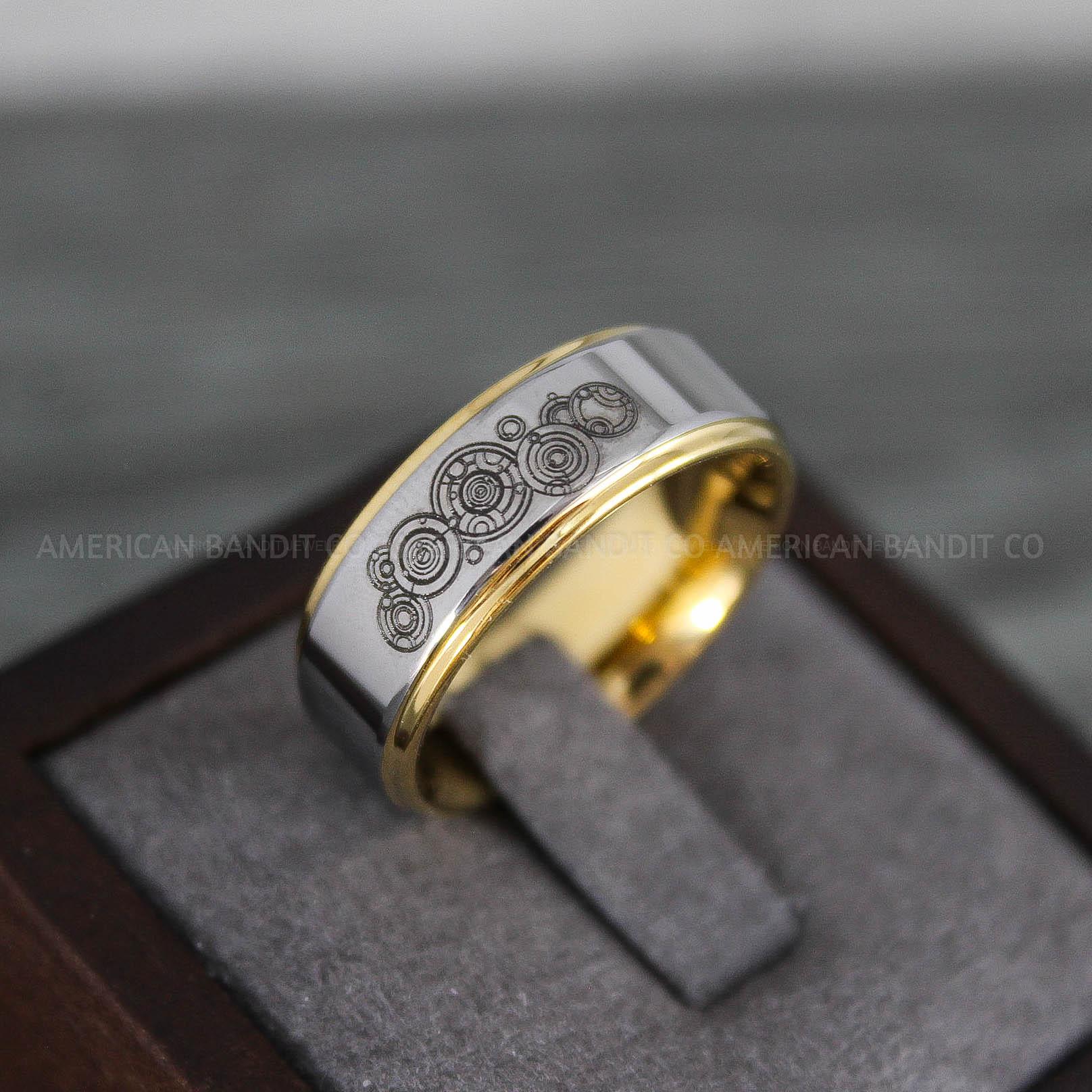IMG_8810 Dr Who Rings, Dr Who Wedding Rings, Dr Who Jewelry, Gallifreyan Rings, Gallifreyan Wedding Rings, Gallifreyan Wedding Bands, Gallifreyan Jewelry - Image 1