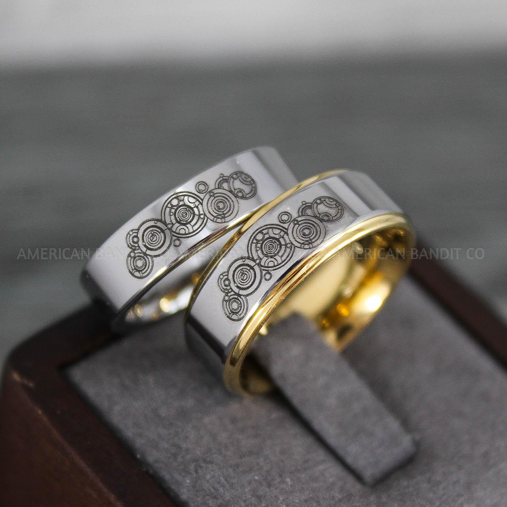 IMG_8811 Dr Who Rings, Dr Who Wedding Rings, Dr Who Jewelry, Gallifreyan Rings, Gallifreyan Wedding Rings, Gallifreyan Wedding Bands, Gallifreyan Jewelry - Image 1