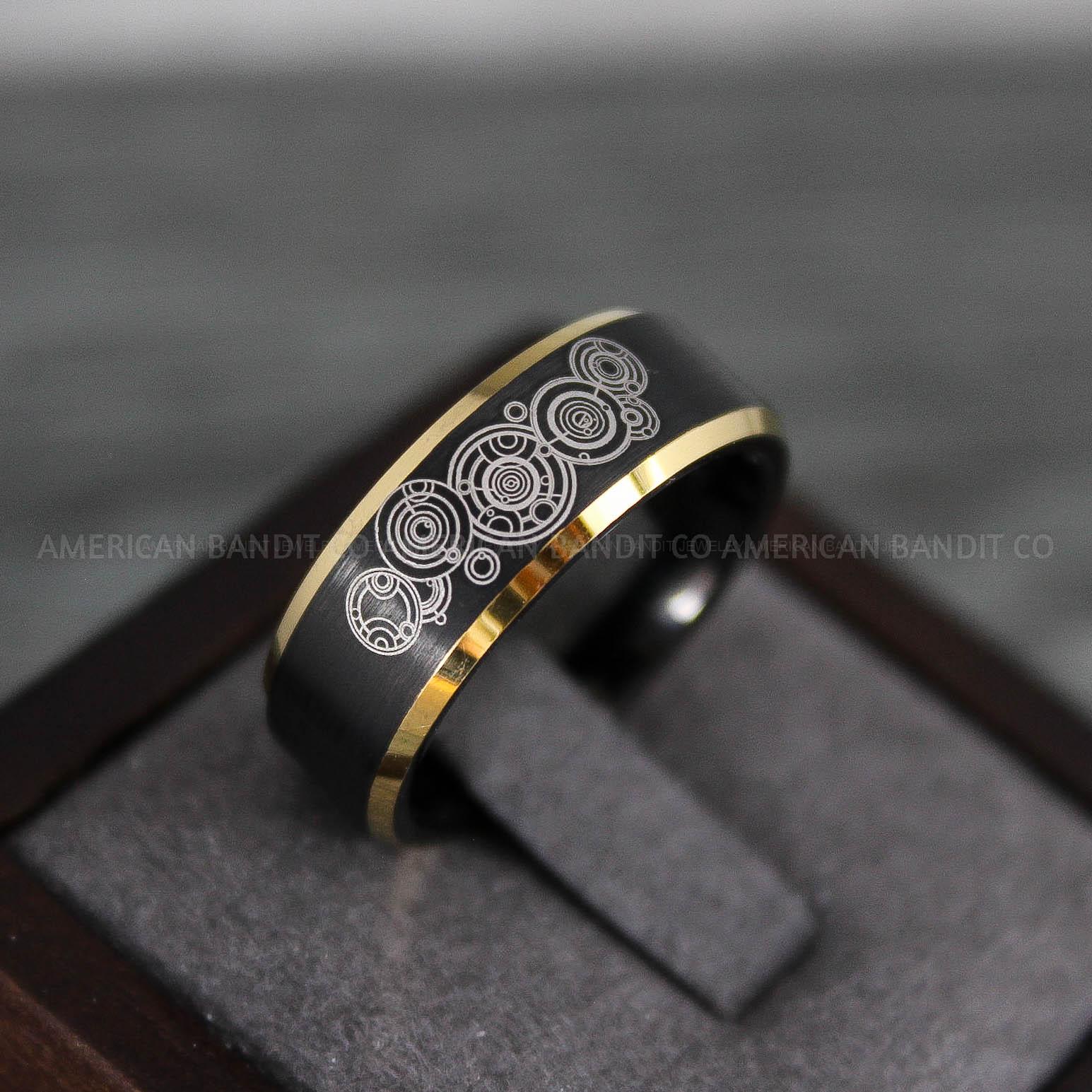 IMG_8814 Dr Who Ring, Dr Who Wedding Ring, Dr Who Jewelry, Gallifreyan Ring, Gallifreyan Wedding Ring, Gallifreyan Wedding Band, Gallifreyan Jewelry - Image 1