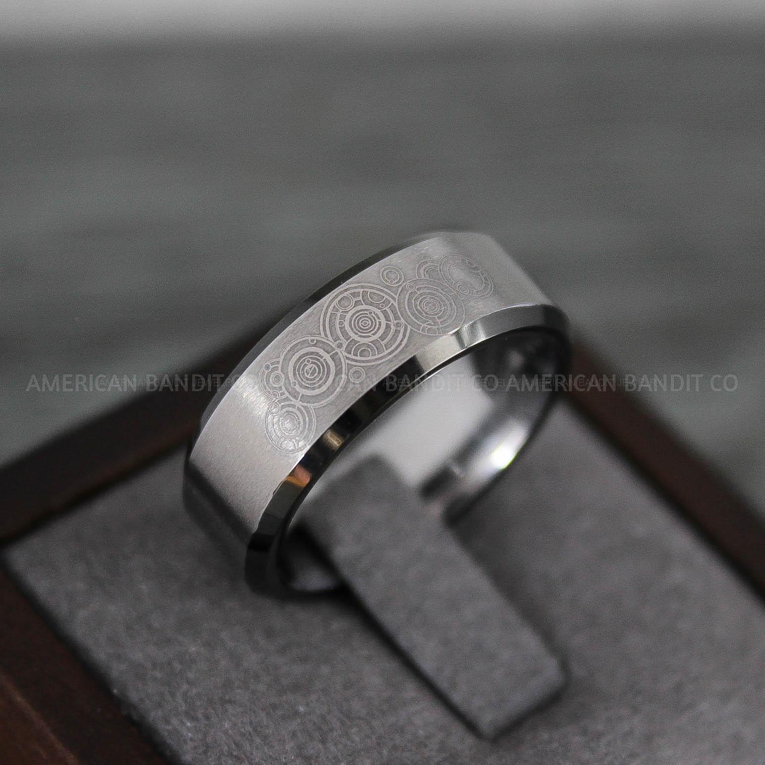 IMG_8816 Dr Who Rings, Dr Who Wedding Rings, Dr Who Jewelry, Gallifreyan Rings, Gallifreyan Wedding Rings, Gallifreyan Wedding Bands, Gallifreyan Jewelry - Image 1