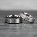 Dr Who Rings, Dr Who Wedding Rings, Dr Who Jewelry, Gallifreyan Rings, Gallifreyan Wedding Rings, Gallifreyan Wedding Bands, Gallifreyan Jewelry