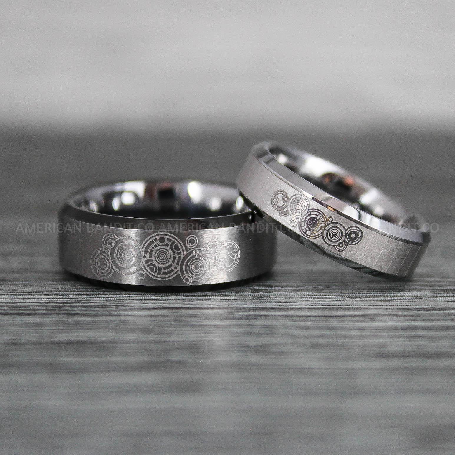 IMG_8826 Dr Who Rings, Dr Who Wedding Rings, Dr Who Jewelry, Gallifreyan Rings, Gallifreyan Wedding Rings, Gallifreyan Wedding Bands, Gallifreyan Jewelry - Image 1