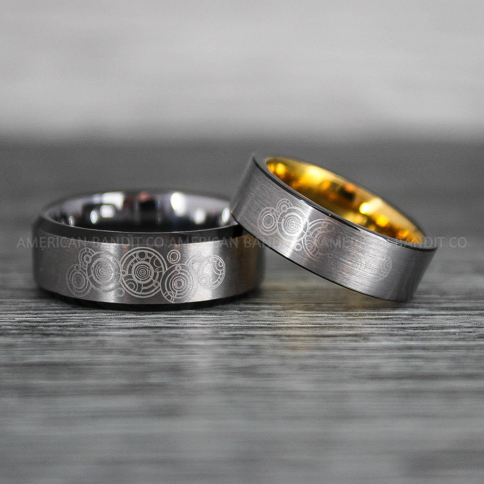 IMG_8827 Dr Who Rings, Dr Who Wedding Rings, Dr Who Jewelry, Gallifreyan Rings, Gallifreyan Wedding Rings, Gallifreyan Wedding Bands, Gallifreyan Jewelry - Image 1