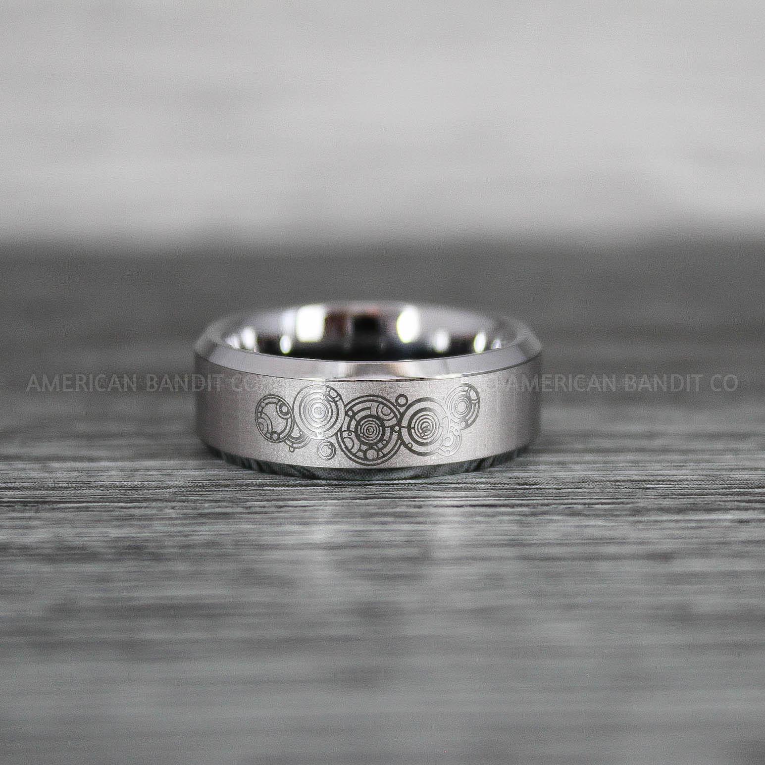 IMG_8832 Dr Who Rings, Dr Who Wedding Rings, Dr Who Jewelry, Gallifreyan Rings, Gallifreyan Wedding Rings, Gallifreyan Wedding Bands, Gallifreyan Jewelry - Image 1