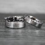 Dr Who Rings, Dr Who Wedding Rings, Dr Who Jewelry, Gallifreyan Rings, Gallifreyan Wedding Rings, Gallifreyan Wedding Bands, Gallifreyan Jewelry