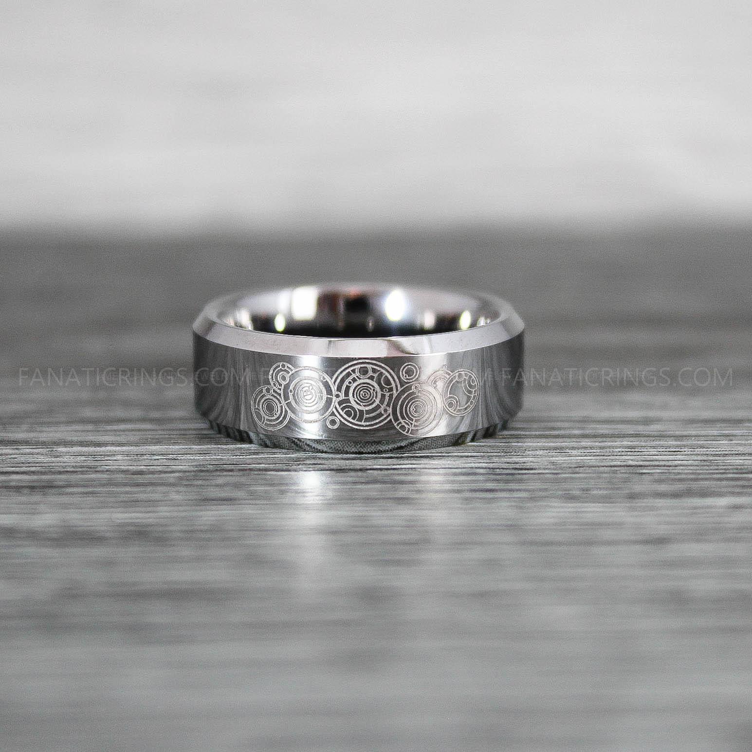 IMG_8838 Dr Who Rings, Dr Who Wedding Rings, Dr Who Jewelry, Gallifreyan Rings, Gallifreyan Wedding Rings, Gallifreyan Wedding Bands, Gallifreyan Jewelry - Image 1