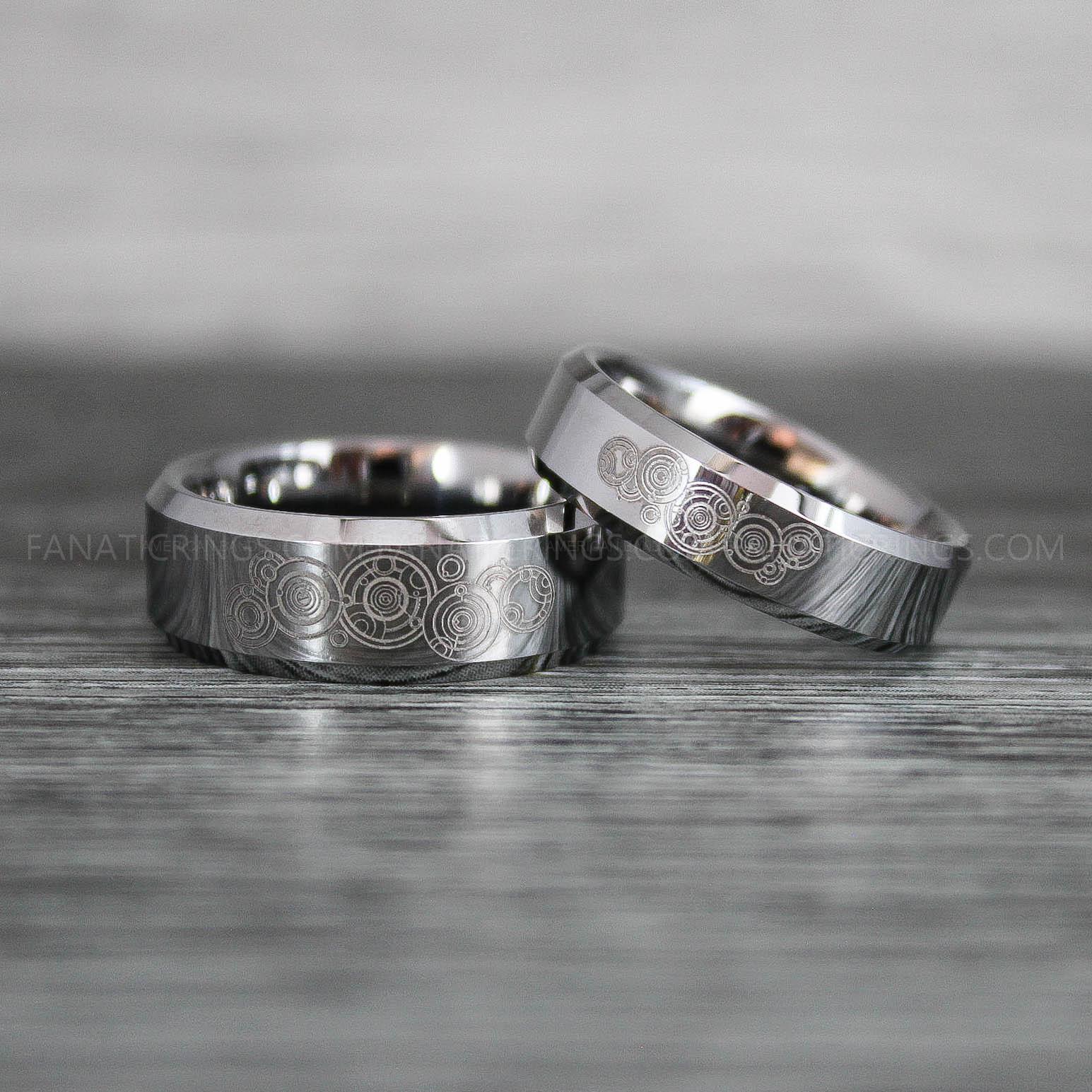 IMG_8839 Dr Who Rings, Dr Who Wedding Rings, Dr Who Jewelry, Gallifreyan Rings, Gallifreyan Wedding Rings, Gallifreyan Wedding Bands, Gallifreyan Jewelry - Image 1