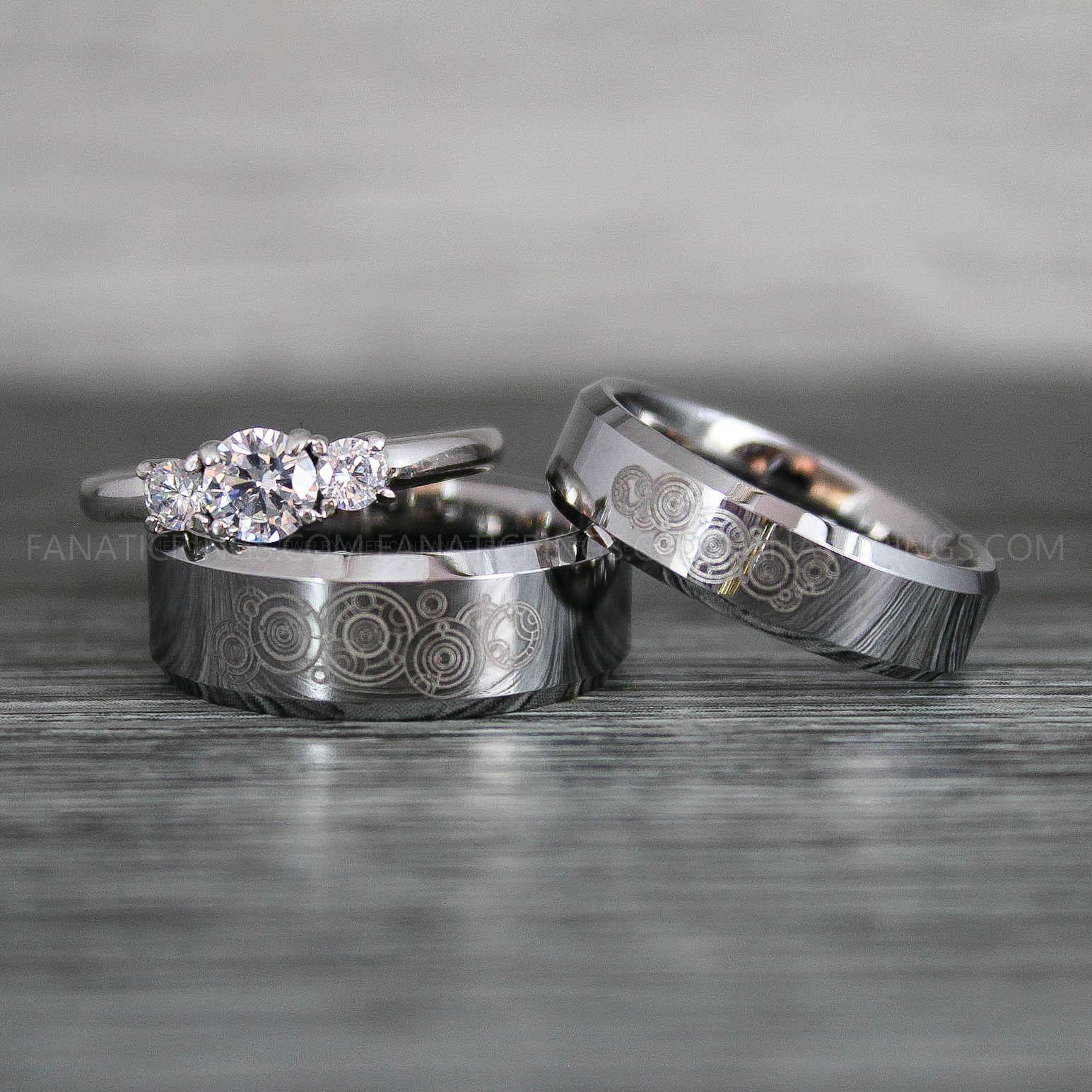 IMG_8840 Dr Who Rings, Dr Who Wedding Rings, Dr Who Jewelry, Gallifreyan Rings, Gallifreyan Wedding Rings, Gallifreyan Wedding Bands, Gallifreyan Jewelry - Image 1