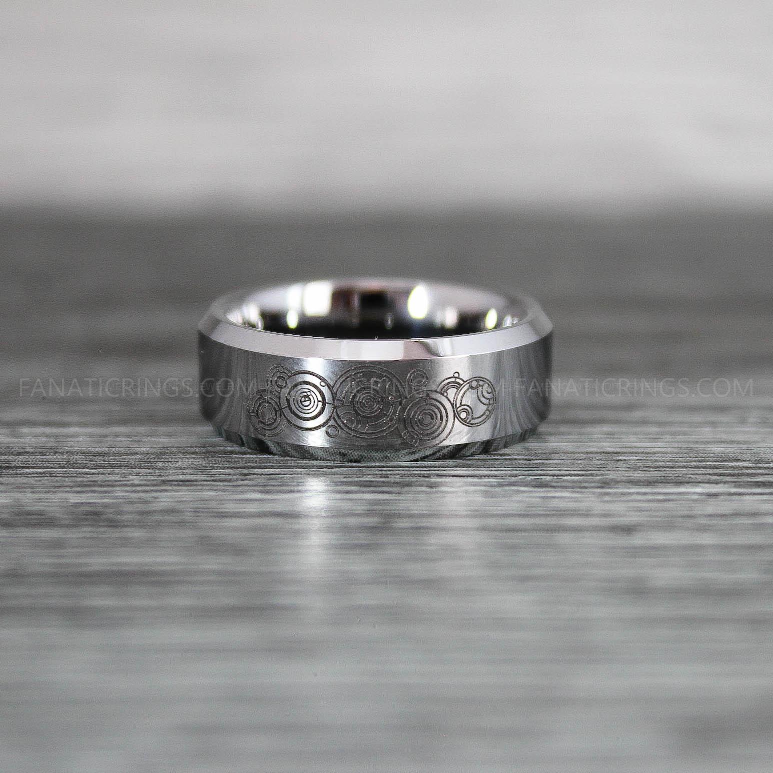 IMG_8841 Dr Who Rings, Dr Who Wedding Rings, Dr Who Jewelry, Gallifreyan Rings, Gallifreyan Wedding Rings, Gallifreyan Wedding Bands, Gallifreyan Jewelry - Image 1