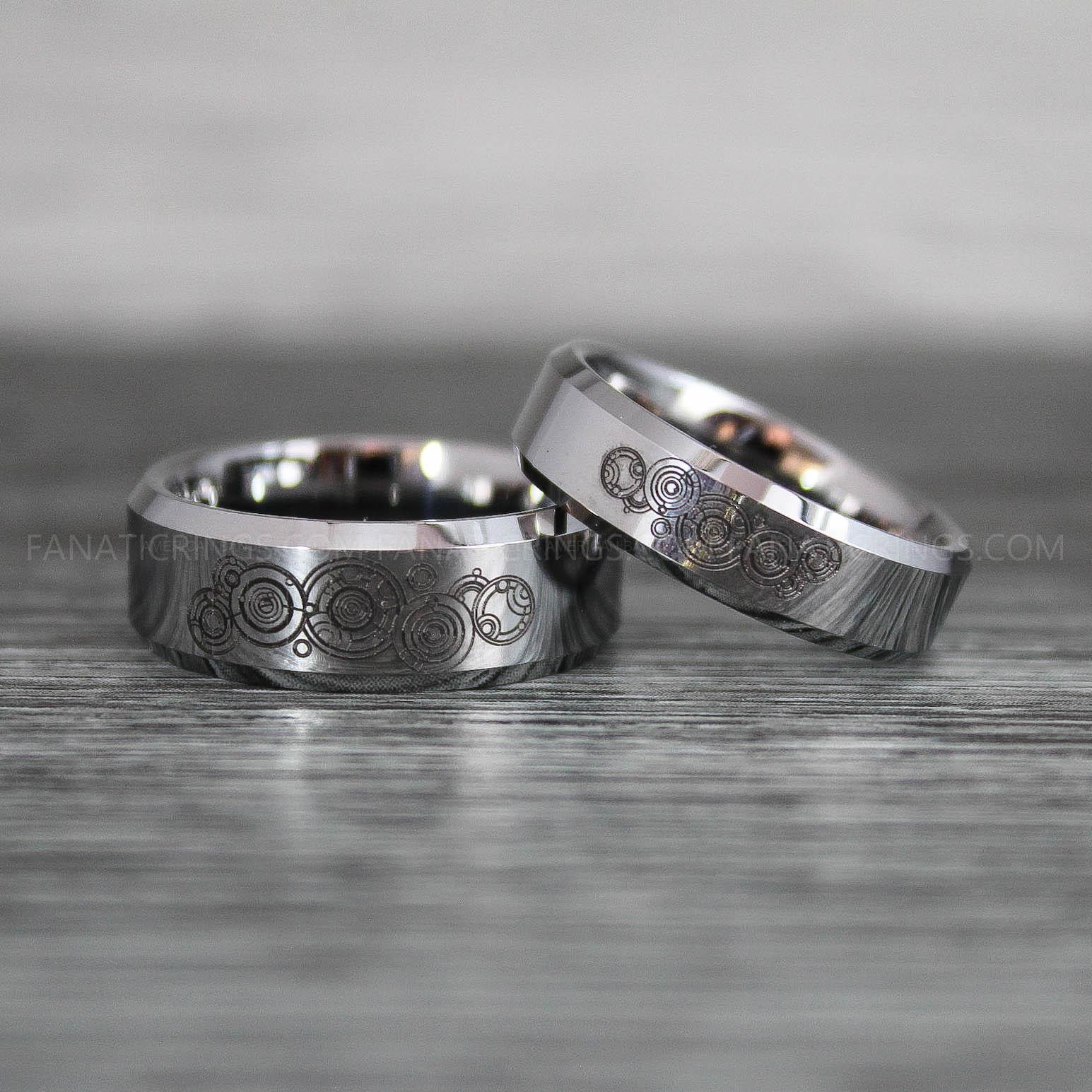 IMG_8842 Dr Who Rings, Dr Who Wedding Rings, Dr Who Jewelry, Gallifreyan Rings, Gallifreyan Wedding Rings, Gallifreyan Wedding Bands, Gallifreyan Jewelry - Image 1