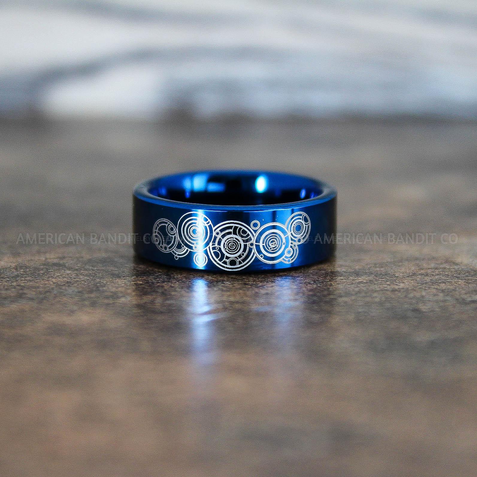 IMG_8865 Dr Who Rings, Dr Who Wedding Rings, Dr Who Jewelry, Gallifreyan Rings, Gallifreyan Wedding Rings, Gallifreyan Wedding Bands, Gallifreyan Jewelry - Image 1