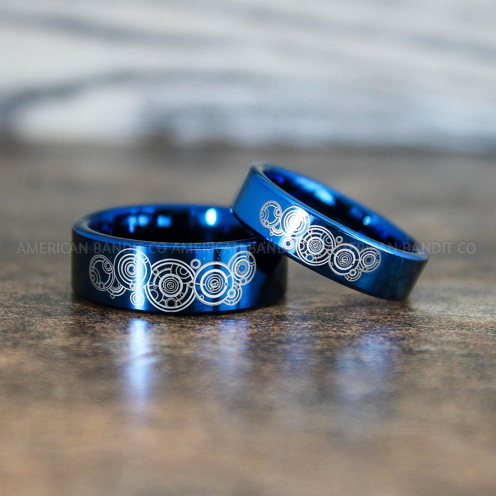 IMG_8868 Dr Who Rings, Dr Who Wedding Rings, Dr Who Jewelry, Gallifreyan Rings, Gallifreyan Wedding Rings, Gallifreyan Wedding Bands, Gallifreyan Jewelry - Image 1