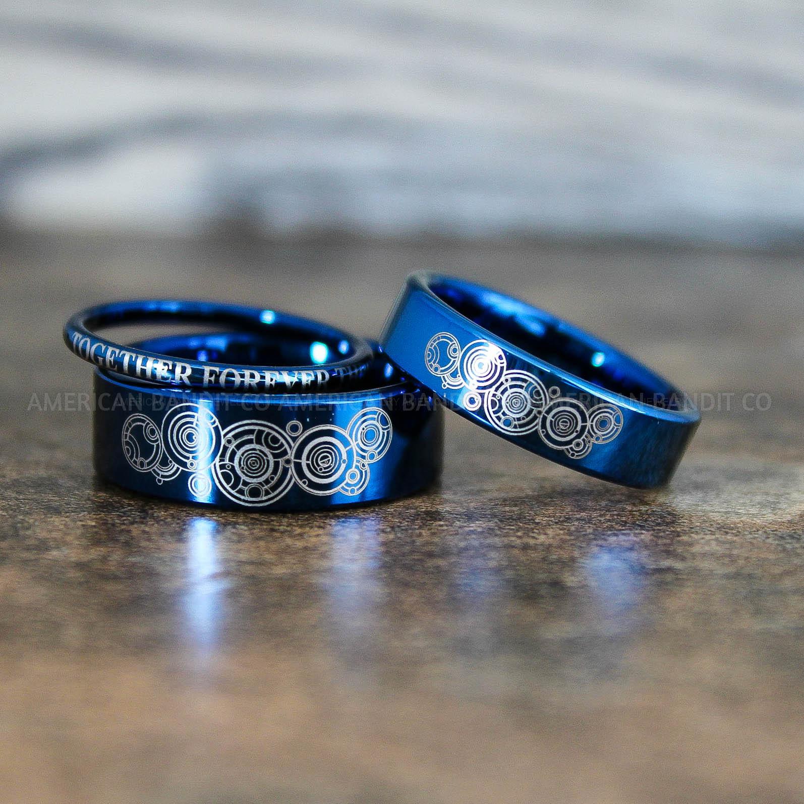 IMG_8871 Dr Who Rings, Dr Who Wedding Rings, Dr Who Jewelry, Gallifreyan Rings, Gallifreyan Wedding Rings, Gallifreyan Wedding Bands, Gallifreyan Jewelry - Image 1