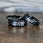 Dr Who Rings, Dr Who Wedding Rings, Dr Who Jewelry, Gallifreyan Rings, Gallifreyan Wedding Rings, Gallifreyan Wedding Bands, Gallifreyan Jewelry - Image 3