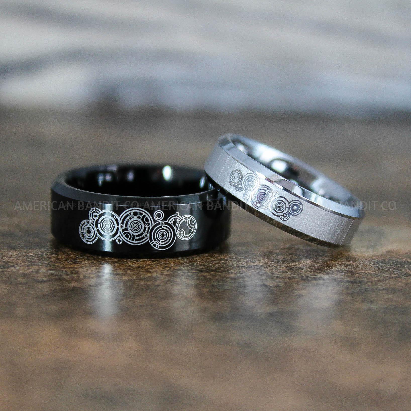 IMG_8894 Dr Who Rings, Dr Who Wedding Rings, Dr Who Jewelry, Gallifreyan Rings, Gallifreyan Wedding Rings, Gallifreyan Wedding Bands, Gallifreyan Jewelry - Image 1