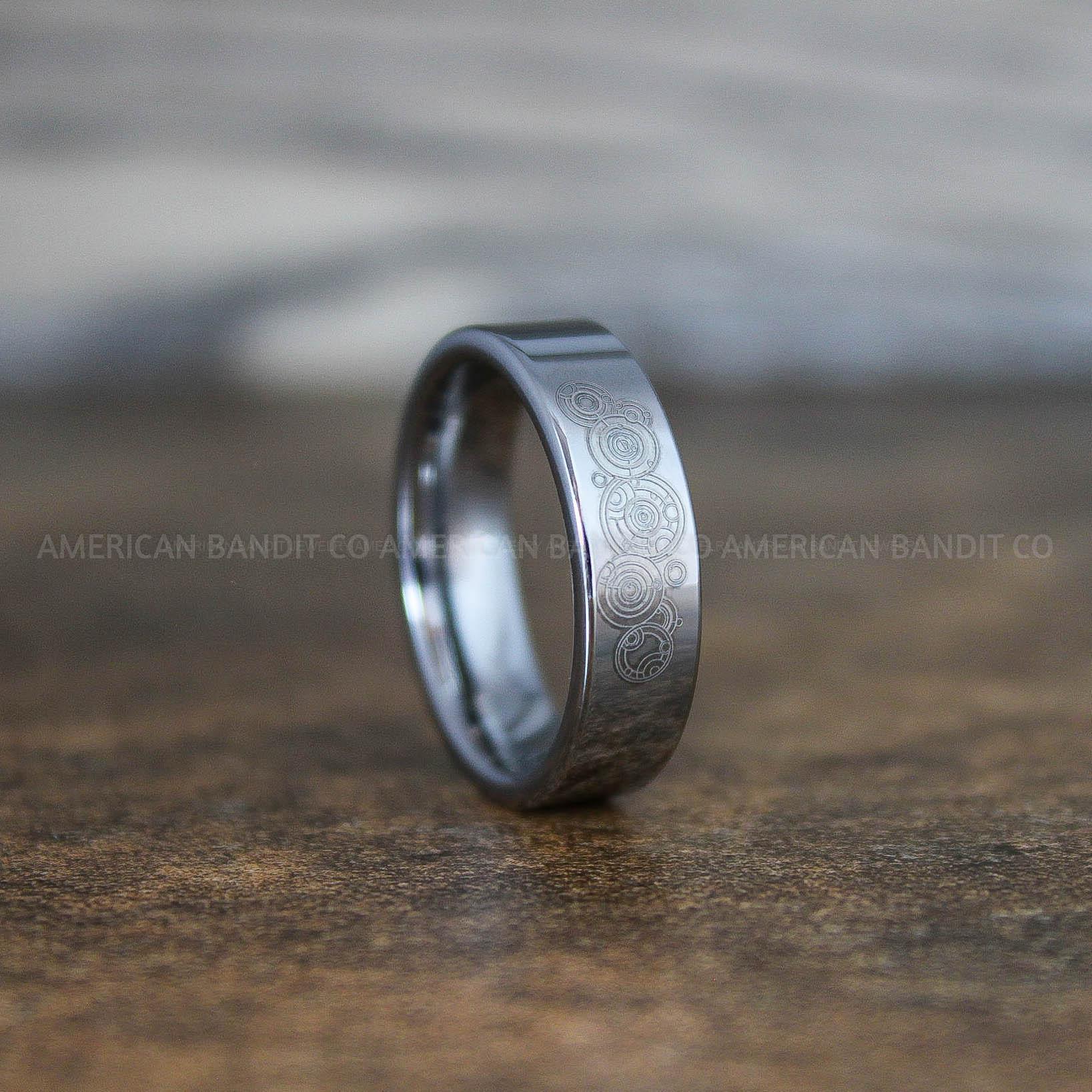 IMG_8899 Dr Who Rings, Dr Who Wedding Rings, Dr Who Jewelry, Gallifreyan Rings, Gallifreyan Wedding Rings, Gallifreyan Wedding Bands, Gallifreyan Jewelry - Image 1