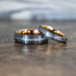 Elvish Rings, Elvish Wedding Rings, Elvish Wedding Bands, Elvish Jewelry, Gunmetal Wedding Rings - Image 3