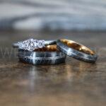 Elvish Rings, Elvish Wedding Rings, Elvish Wedding Bands, Elvish Jewelry, Gunmetal Wedding Rings