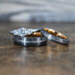 Elvish Rings, Elvish Wedding Rings, Elvish Wedding Bands, Elvish Jewelry, Gunmetal Wedding Rings - Image 5