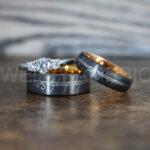 Elvish Rings, Elvish Wedding Rings, Elvish Wedding Bands, Elvish Jewelry, Gunmetal Wedding Rings