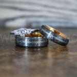 Elvish Rings, Elvish Wedding Rings, Elvish Wedding Bands, Elvish Jewelry, Gunmetal Wedding Rings