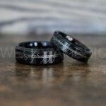 Elvish Rings, Elvish Wedding Rings, Elvish Wedding Bands, Elvish Jewelry, Black Wedding Rings - Image 2