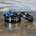 Elvish Rings, Elvish Wedding Rings, Elvish Wedding Bands, Elvish Jewelry, Black Wedding Rings