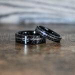 Elvish Rings, Elvish Wedding Rings, Elvish Wedding Bands, Elvish Jewelry, Black Wedding Rings - Image 4